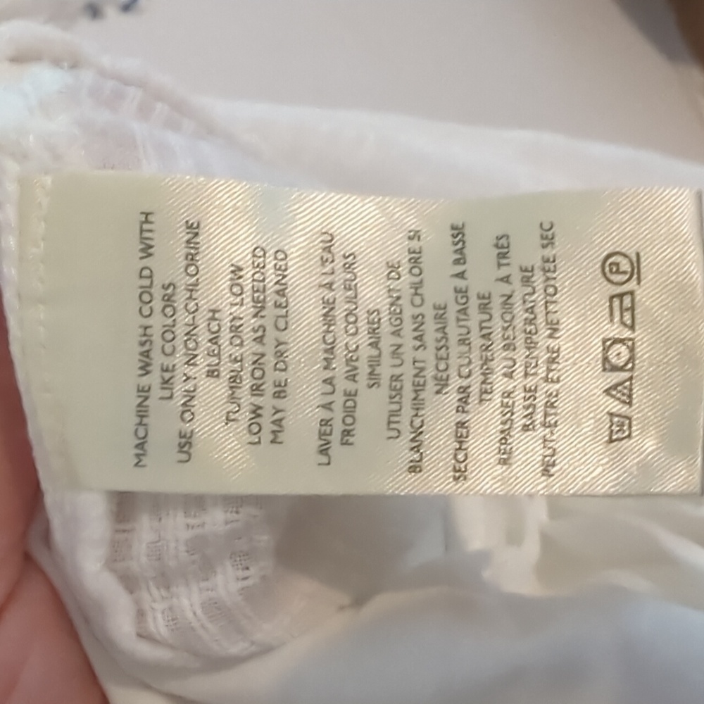 Free People White Maxi Dress with Blue Trim - Picture 7 of 7